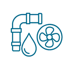 HVAC, Plumbing, Water & Building Services symbol